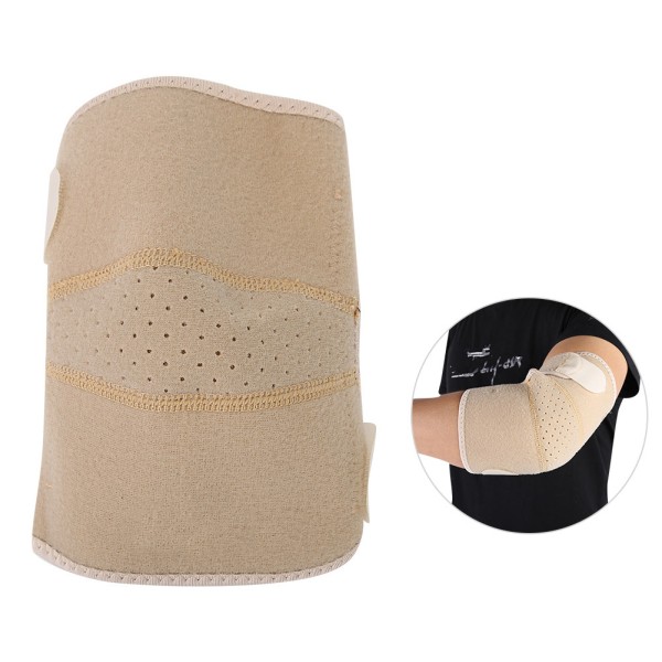 Outdoor Sports Elbow Support Brace Protector Pad Guard Strap Adults for Tennis Badminton Flesh