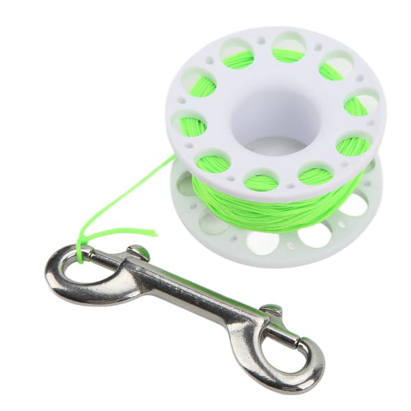Diving Reel High-Density Plastic Portable Belt High-Strength User-Friendly Design Diving Equipment White