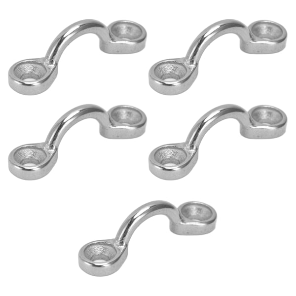 5 stk Dæksøjerem Rustfrit stål 316 Pad Eye Tie Down Ankre Marine Kajak Kanotrigg 5 mm
