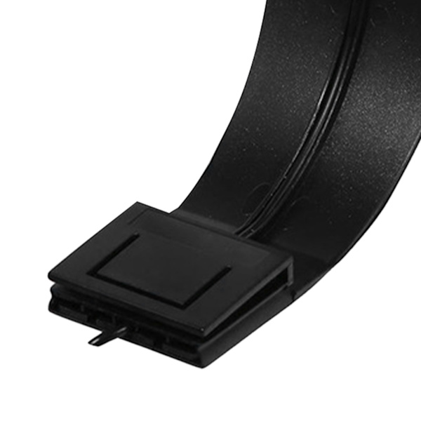 Klemme Akvarielys Høj lysstyrke Justerbar energibesparende akvarium LED Clip Light til akvarier X5 sort skal (fuld hvid rund indsats)