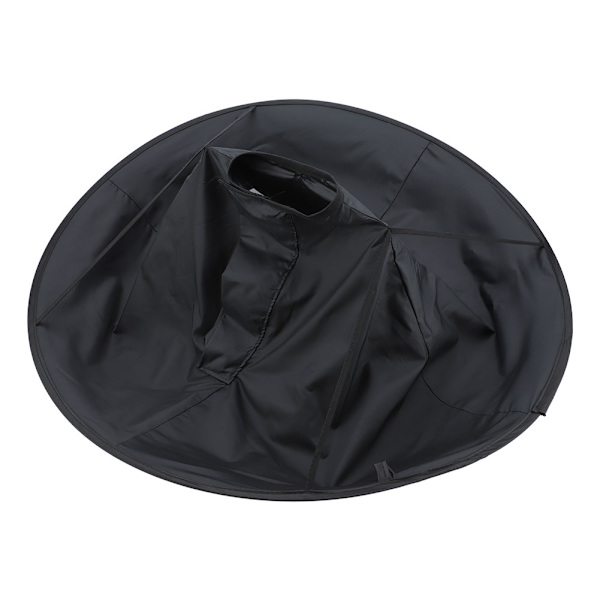 Vuxen Frisör Hårklippning Paraply Cape Frisörsalong Klänning Frisör Frisörkappa Svart