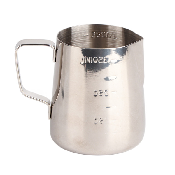 Melkeskummende kanne Tykkere rustfritt stål Kaffe Latte Craft Cup Kunstkanne med dobbeltsidig skala 350 ml