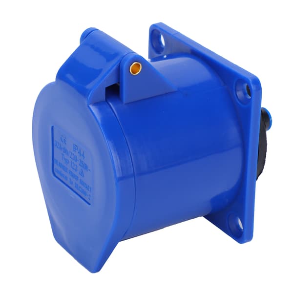 Industrial Power Socket 3-Pin 1-Phase Explosion-Proof Concealed Installation 32A 220-250V