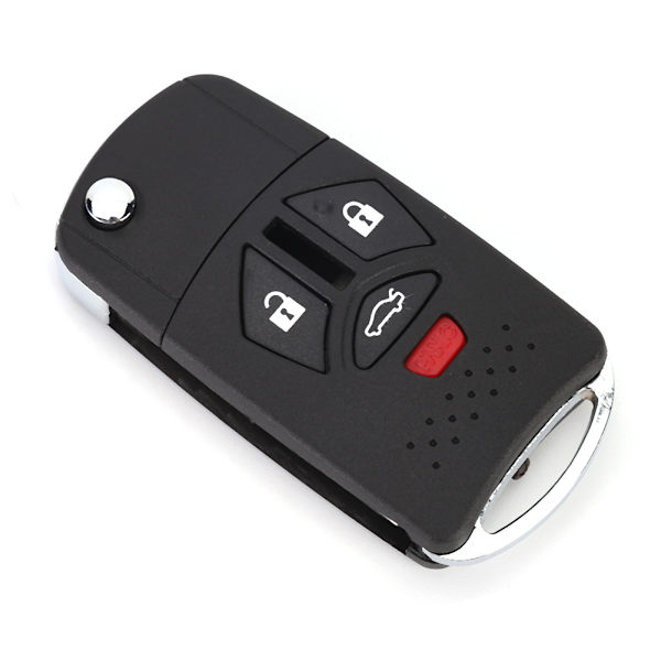 3+1 Knaps Folding Fjernbetjening Flip Shell Nøgleholder Cover Passer til Mitsubishi 2007-2010 Eclipse