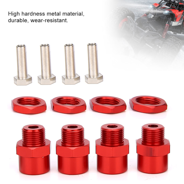RC-bil 12 mm till 17 mm hjul Hex-konverteringsadapter tillbehör för Sakura D4 HSP 94123 1/10 CarRed