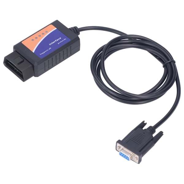 ELM327 COM-port DB9 hona 25K80 diagnostiskt verktyg LED-indikatorlampa för DOS för Windows med CD