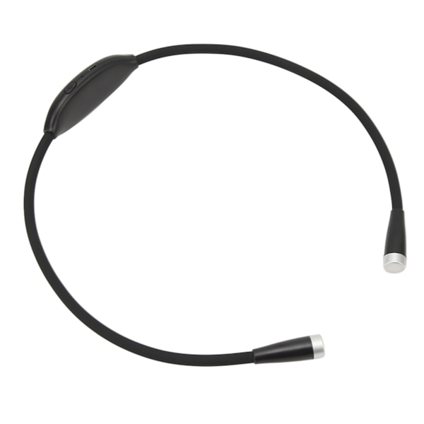 Halsläsning LED-lampa 3 växlar Ljusstyrka Böjbar silikon ABS Vit Ljuskälla LED Kramljus för att skriva