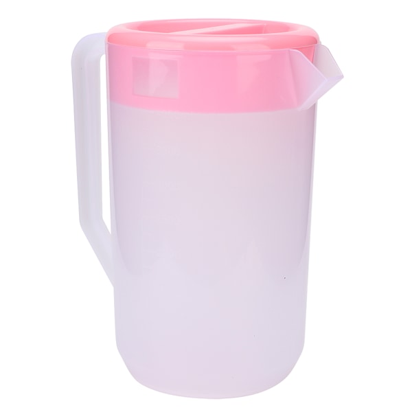 4 000 ml, stor kapacitet, giftfri plastkallvattenflaska (transparent rosa lock)
