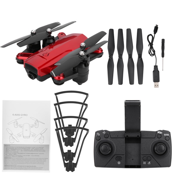 RC Drone GPS Optical Flow WIFI FPV Smart Follow Folding RC Drone QuadcopterRed 4K GPS