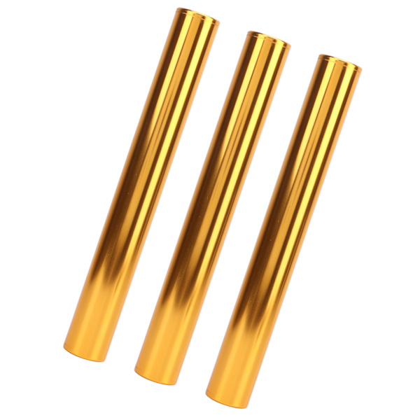 3st aluminiumlegering banfältstafettbatonger Spårbatonger Tävlingsutrustning för löparlopp Team för löparlopp utomhus Studentstafettevenemang Guld