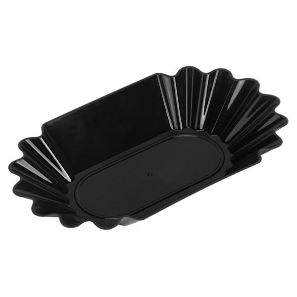 Food Grade PP Plastic Coffee Bean Sample Tray Display Dish Plate Container Home Kitchen Accessory Black