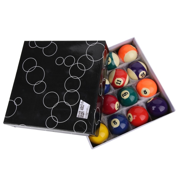 Professional Billiard Ball Complete Set 2.3in Resin Pool Table Accessories Indoor Sport