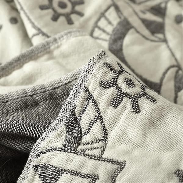Bomullsrutete Boho Sengeteppe Dobbeltsidig Rutete Sengetøy Sofateppe 150 X 200 Cm color 5