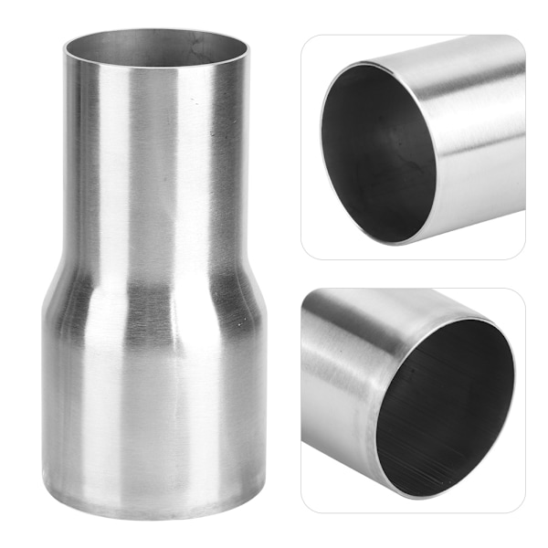 Universal rustfritt stål eksosrørkobling Slangetilpasning Reduserer Modifisert del 51MM / 63MM