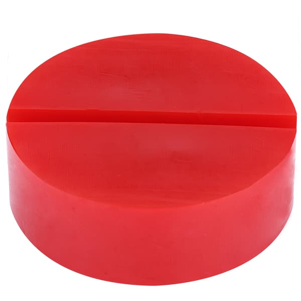 Bil Universal Spaltede Ram Rail Gulv Jack Pads Jacking Gummi Pad Adapter Rød