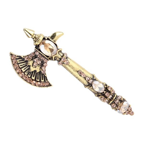 Rintakoru Strassi Kirves Rintakoru Vintage Tomahawk Neula Joulurintakorut Naisille Tytöille Kultainen