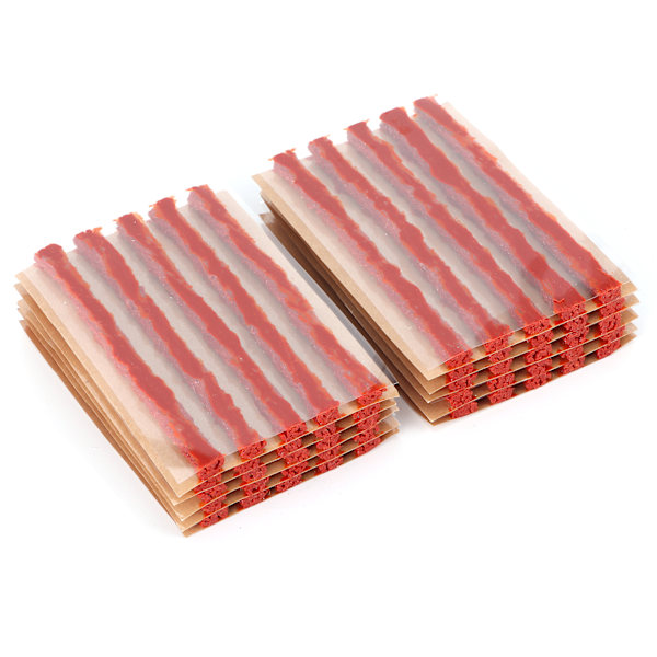 50 stk. 100x6mm Dæk Reparations Plugs Slangefri Dæk Gummi Tætning Strip Punktering Reparation Værktøj til Bil Motorcykel Brun