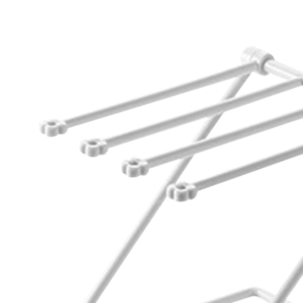 Countertop Dishcloth Drying Rack 4-Arm Foldable Vertical Towel Rack Dishcloth Holder for Kitchen Light Gray