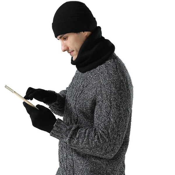 Höst och vinter varma mode cap för män Tredelad set dubbellager tjockt cover Ny stil COLOR C1 ONE SIZE