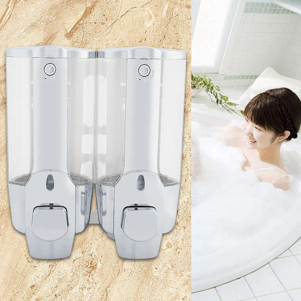 350 / 700 ml Væghængt Skum Sæbe Lotion Dispenser (Dobbelt Udløb 700 ml)