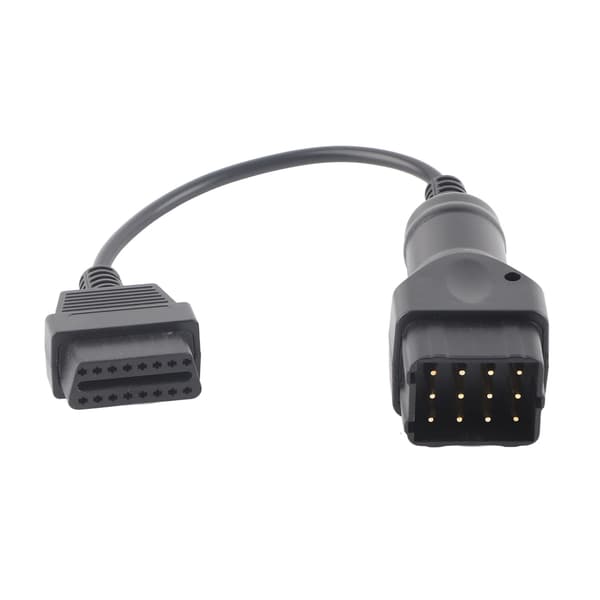 12-pin til 16-pin OBD2-kontaktkabel OBDII-adapter Biltilbehør