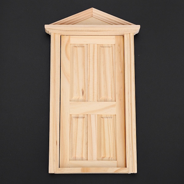 1:12 Doll Simulation House Miniatyrer DIY Trä Spire Dörr Möbeltillbehör