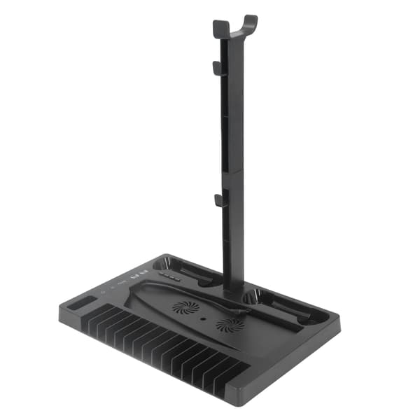 Til PS5 Vertikal Stativ Køleblæser Professionel Dobbelt Controller Ladestation med Headset Stativ Opbevaringsrum