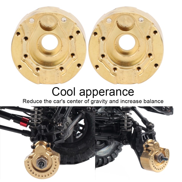 Akseldør Tandhjul Messing T4 Modvægt Balancevægt til TRAXXAS TRX4 RC Crawler