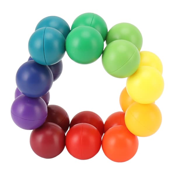 Fidget 3D Puzzle Ball Endless Twisted Stress Relief Educational Bright Color Intelligence Development Puzzle Ball Toy