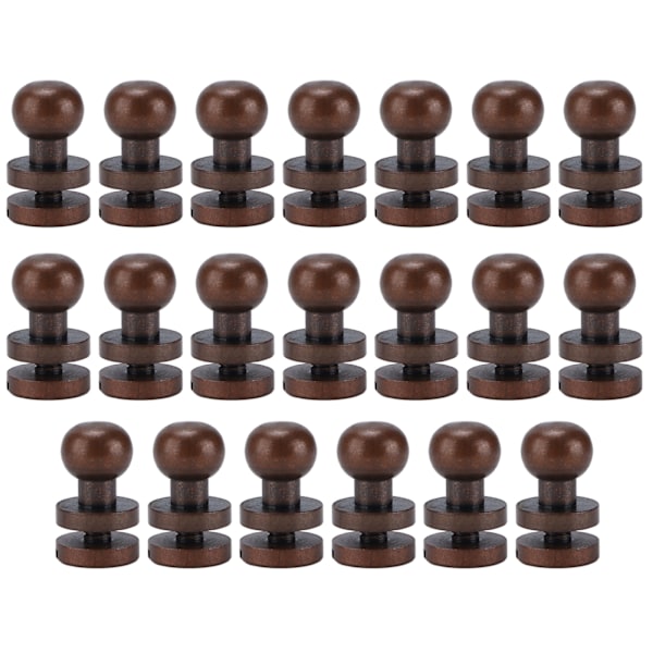 Monk Rivets Rød Bronze Rundhoved Nitter Skruer Søm Bagage Smykker Hardware Tilbehør 7x6mm