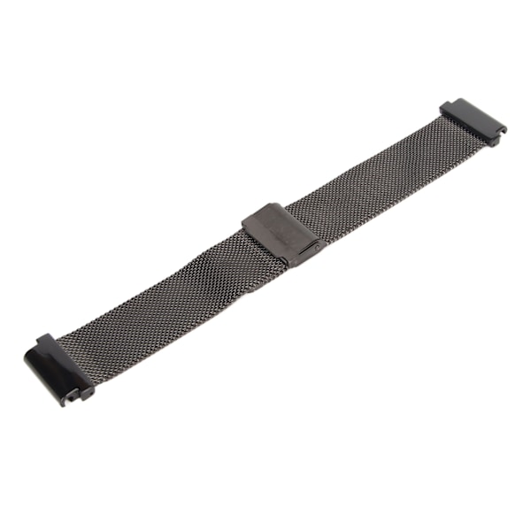 Urrem 22 mm mesh i rustfrit stål Justerbar udskiftningsrem til Amazfit Falcon T-REX 2 Ultra Sort
