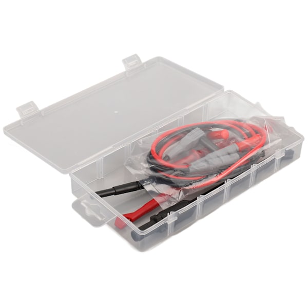 Multimeter testledninger Kit Messing PVC PA Slidstærkt Bærbar 4 mm stik Præcis aflæsning Elektroniske testledninger Kit