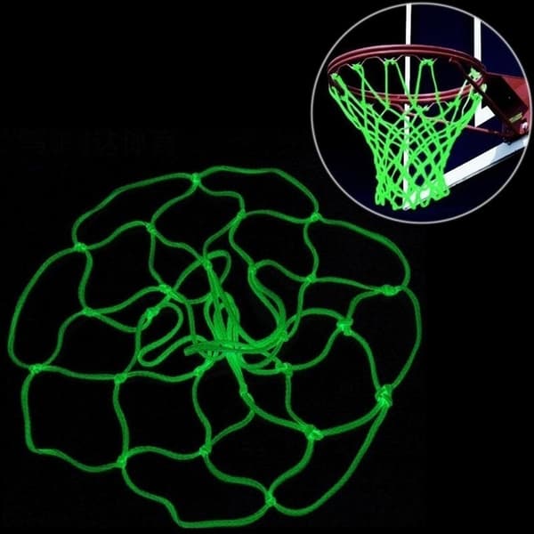 Basketball Hoop Net, der Gløder i Mørket - Luminous Basketball Net - Udendørs Sportstilbehør
