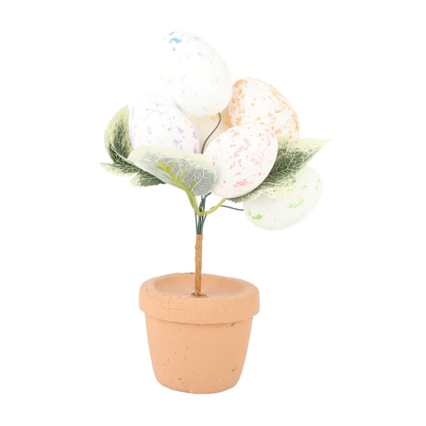 Easter Egg Potted Plant Ornament Simulation Egg Plant Easter Table Decorations