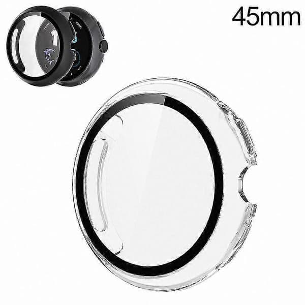 Google Pixel Watch 4-deksel, 45 mm 41 mm PC-hard støtfangerbeskytter B