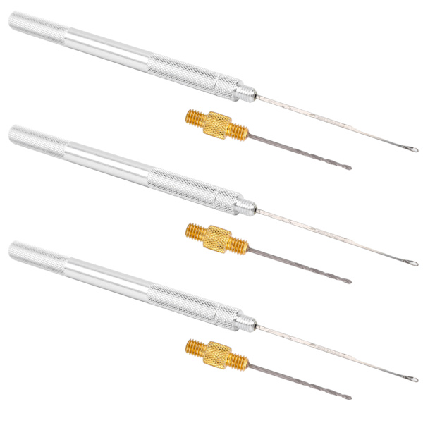 3 Set 3 i 1 Combo Set Aluminiumlegering Fiskrigg Bete Nål Verktyg Fiskborrsats