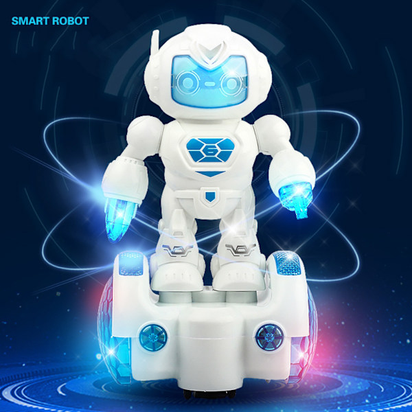 Elektrisk robotlegetøj Intelligent danserobot til børn Smarte robotuddannelseslegetøj med musik, der blinker