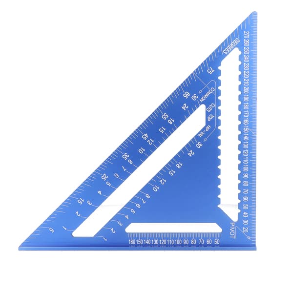 Triangular Angle Ruler Square 12 inch 45° Aluminum Alloy Woodworking Layout Measuring Instrument Measuring Tool