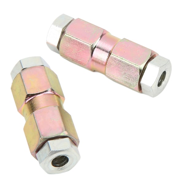 2 st bromsrörskopplingar 10 mm/0,39 tum inline han- och honmutter för 3/16 tum oljerör