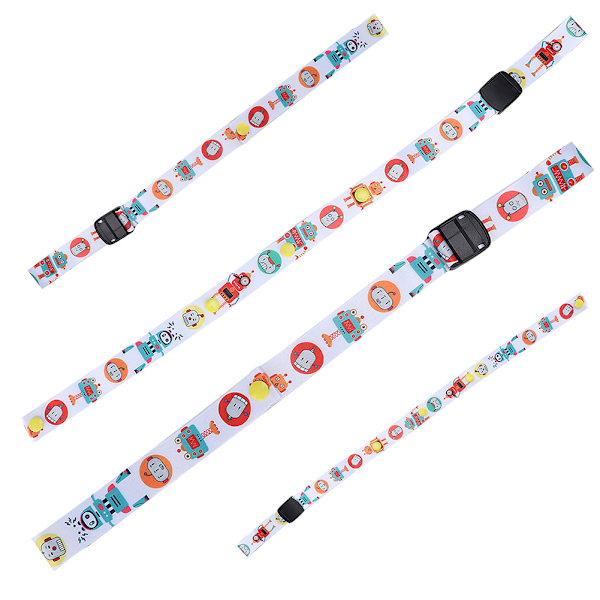 2,5 cm Sutteflaskeholder Justerbar Remholder Barnevogn Legetøj Sippy Leash Tether (Robot)