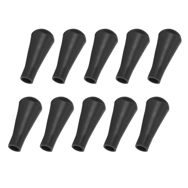10 stk gummipiler for bueskyting, erstatning bredspiss for sportskyting, trening, svart, 8 mm
