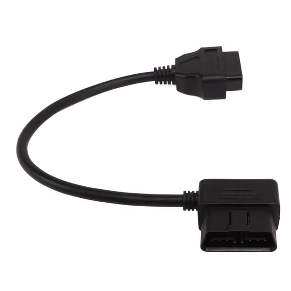 OBD2 adapterkabel fleksibel stabil forbindelse 16-polet han til hun forlængerkabel til bil