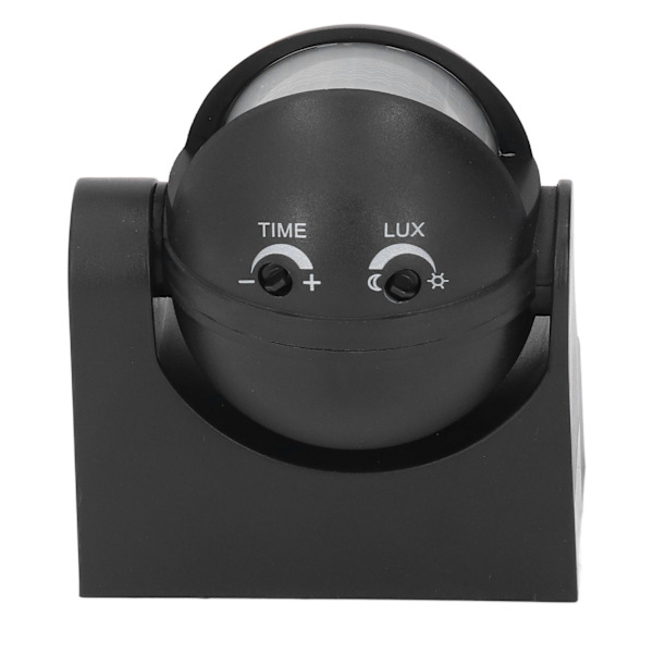 Liiketunnistimen kytkimen vedenkestävä älykäs säteilytön ABS-kotelo Infrapunainen PIR-liiketunnistin AC110‑240V Musta