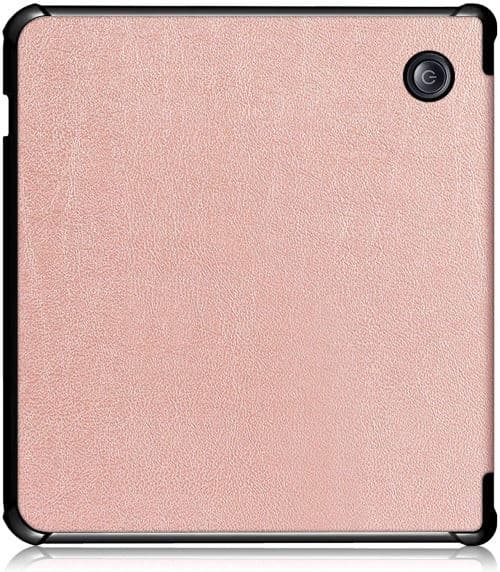 Flipdeksel med stativ kompatibelt med Kobo Libra H2O i roségull[LD]