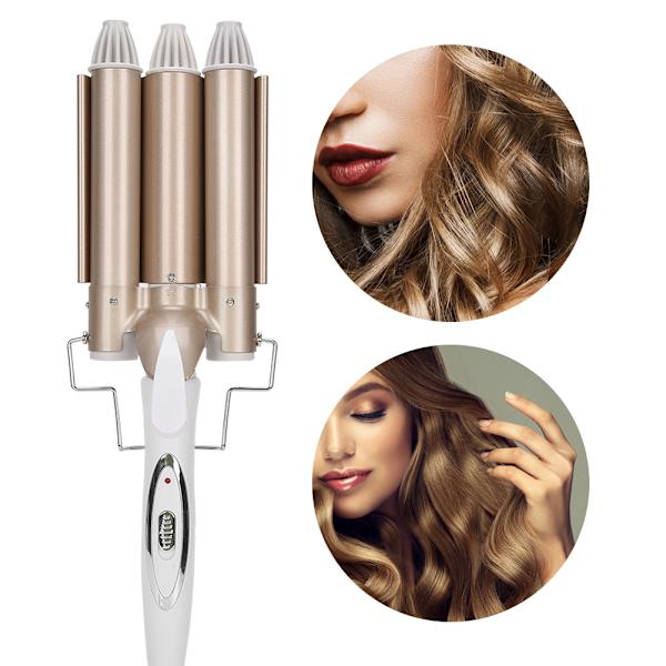 Trefat locktång Salon Frisyr Waver Hair Crimper Frisörverktyg 25 mm 110‑240VUS Plugg