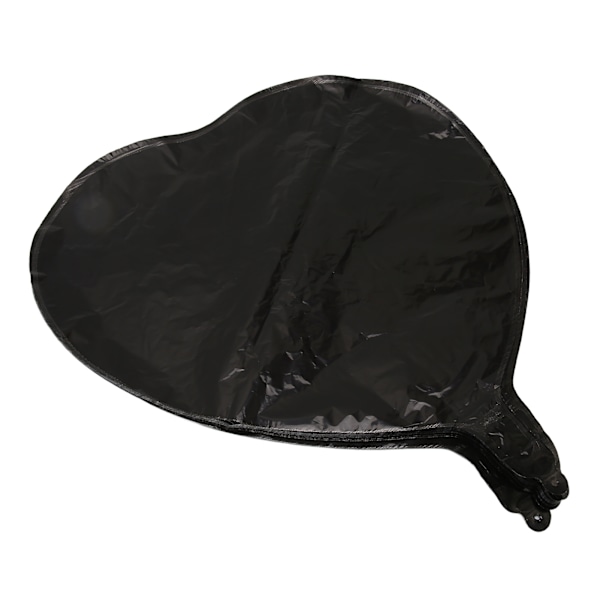 50 stk. Hjerteballoner 45 cm Sort Romantisk Multifunktionel Holdbar Festballoner til Bryllup Fødselsdag Ferie