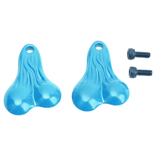 2 stk RC Bumper Ball Bull Nut Sinklegering Hengekuler for Traxxas SCX24 FX24 Lys Blå