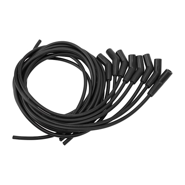 45° 135° Spark Plug Ignition Wire Set with Dustproof Cap High Performance 8.5mm Diameter Replacement for Chevy Black