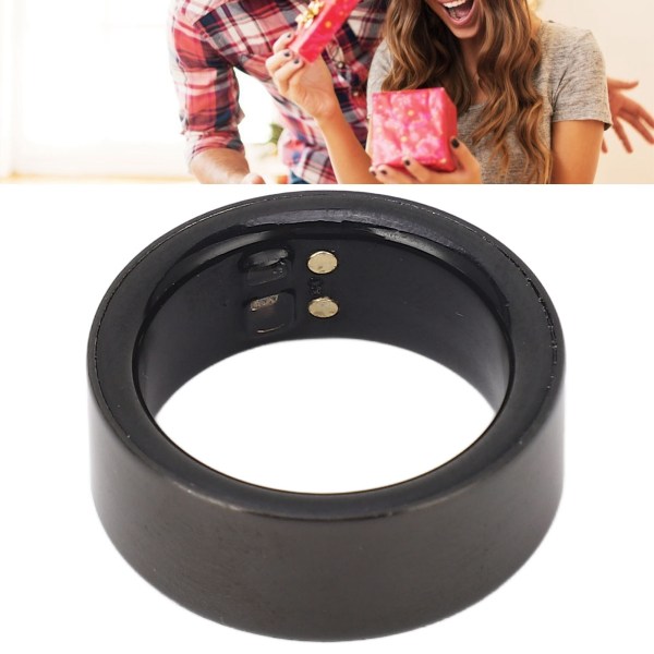 Smart Ring Sundhedstracker Bluetooth Sundhed Fitness Tracker Vandafvisende Smart Ring Aktivitetstracker til Kropstemperatur Blodsyre Sort N° 18
