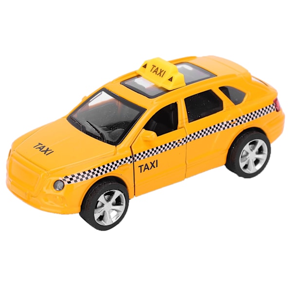 1:32 Leksaksbil Legering Taxi Modell Simulering Ljud Ljus Hytt Modell Pull Back Barnpresenter#2